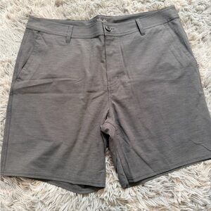 Huk Men's Charcoal Flat Front Shorts